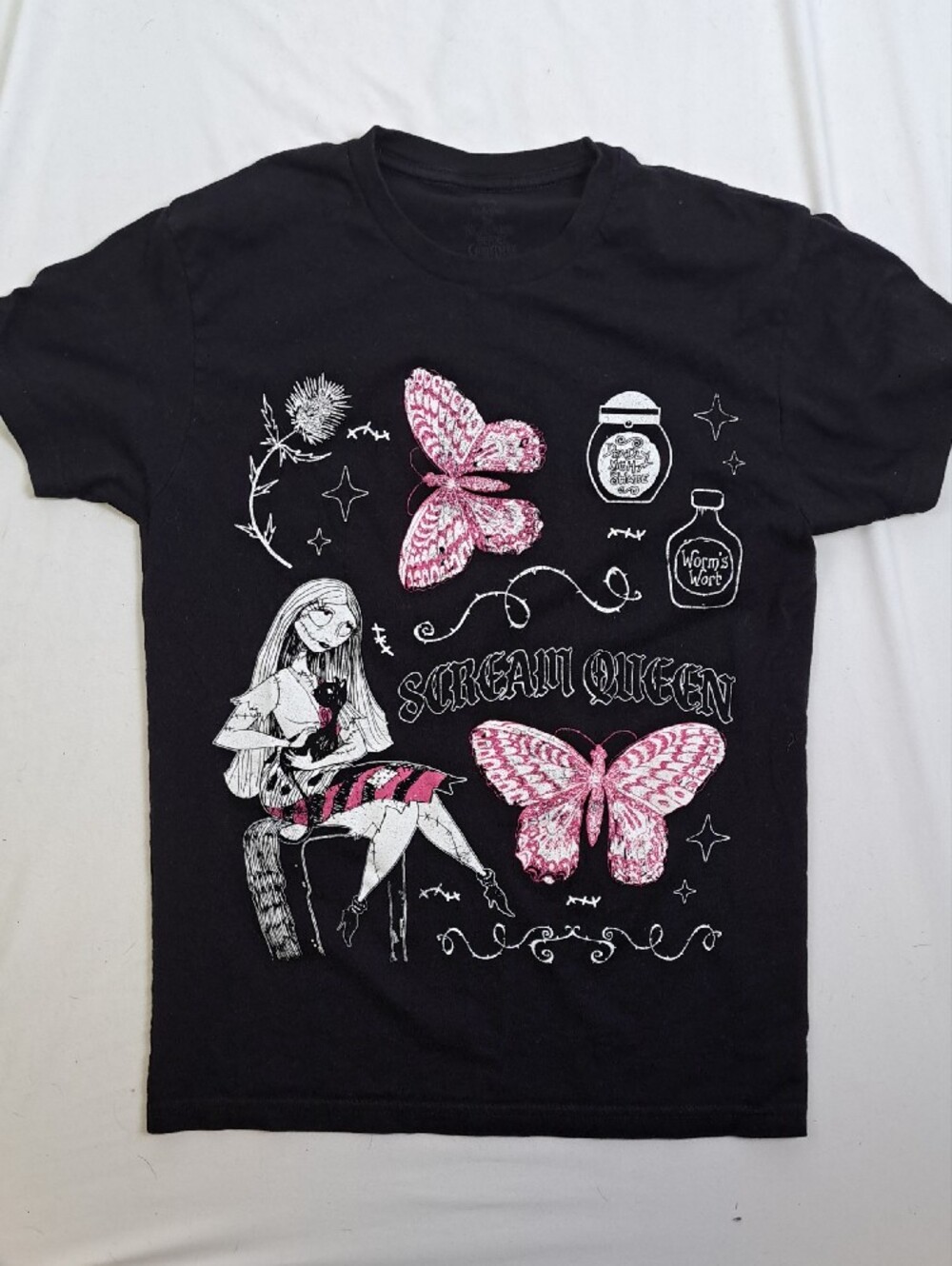 Disney The Nightmare Before Christmas Sally Scream Queen T Shirt Whimsigoth M